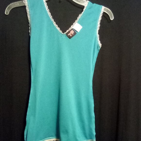 TG US Turquoise Blue Underwear Camisole Sleeveless Tank Top -- Final Price - Picture 8 of 9